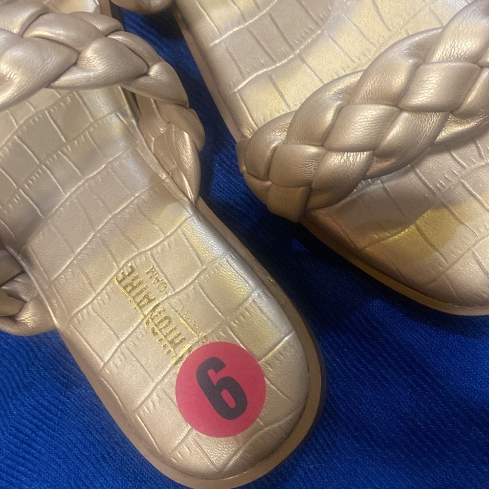 Cushionare Size 6M Braided Sandals NWT Summer Wedding Guest Fall - Picture 3 of 7